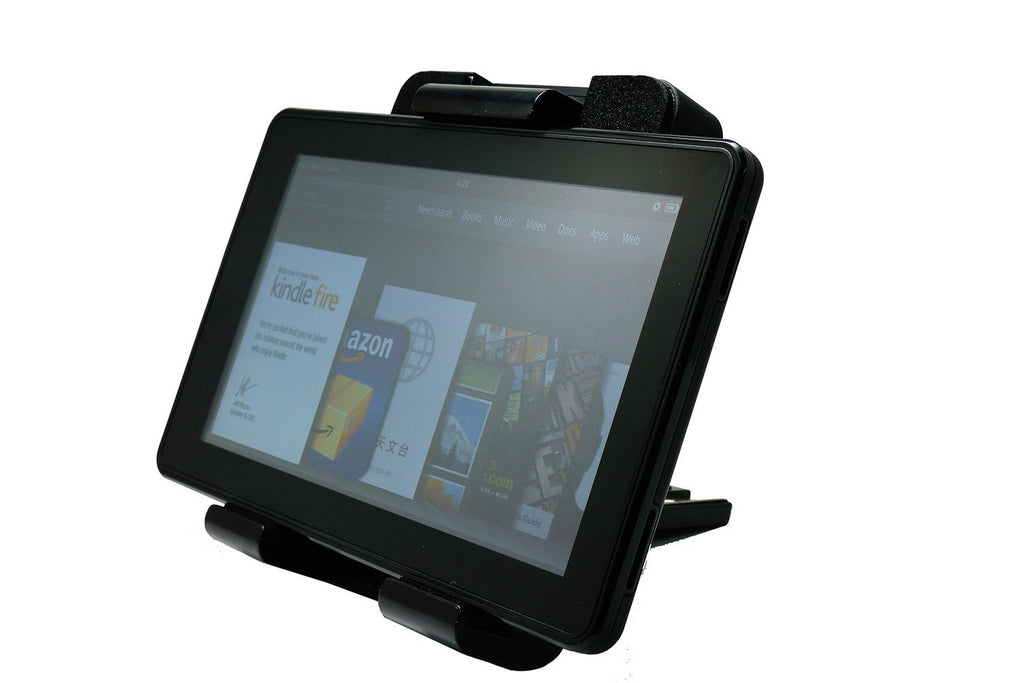 Universal Headrest Mount for most Tablets with In-Vehicle Charging, Built-in IR & FM Transmitter.