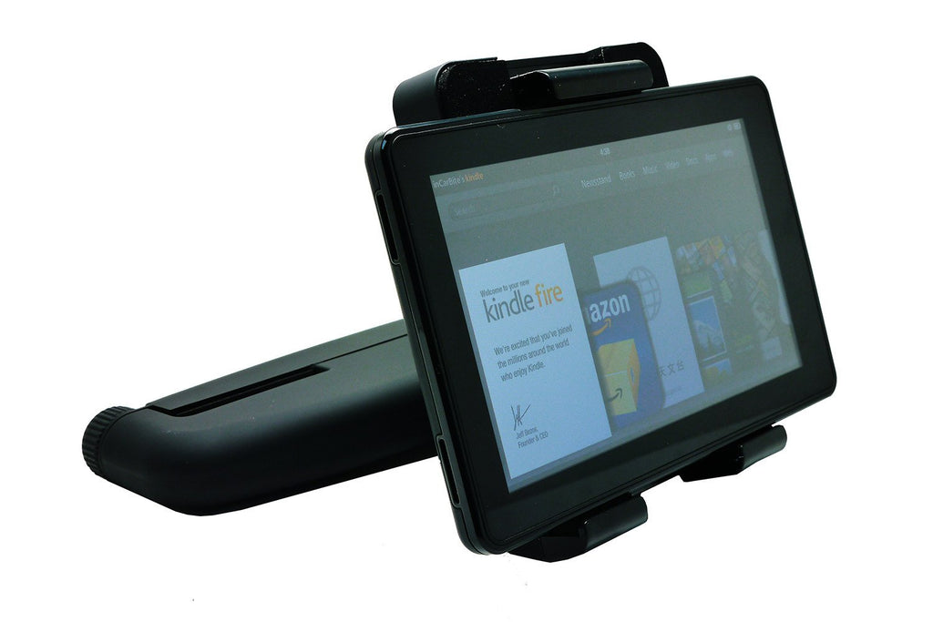 Universal Headrest Mount for most Tablets with In-Vehicle Charging & Built-in IR Transmitter.