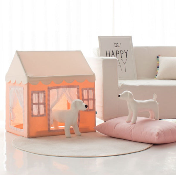 PET HOUSE - CREAM PINK - KISON KISON premium kidsroom interior brand by petite masion with special kids playhouse.