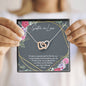WALKED INTO OUR LIVES - CARD Double hearts necklace