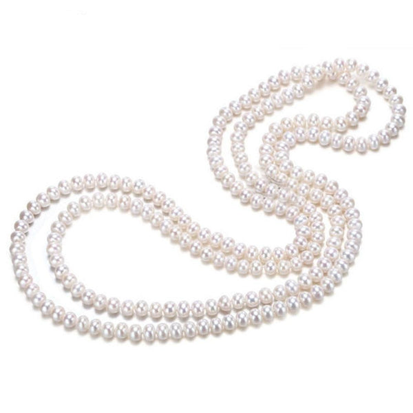 7-7,5mm Cranberry Freshwater Pearl Necklace for Women 