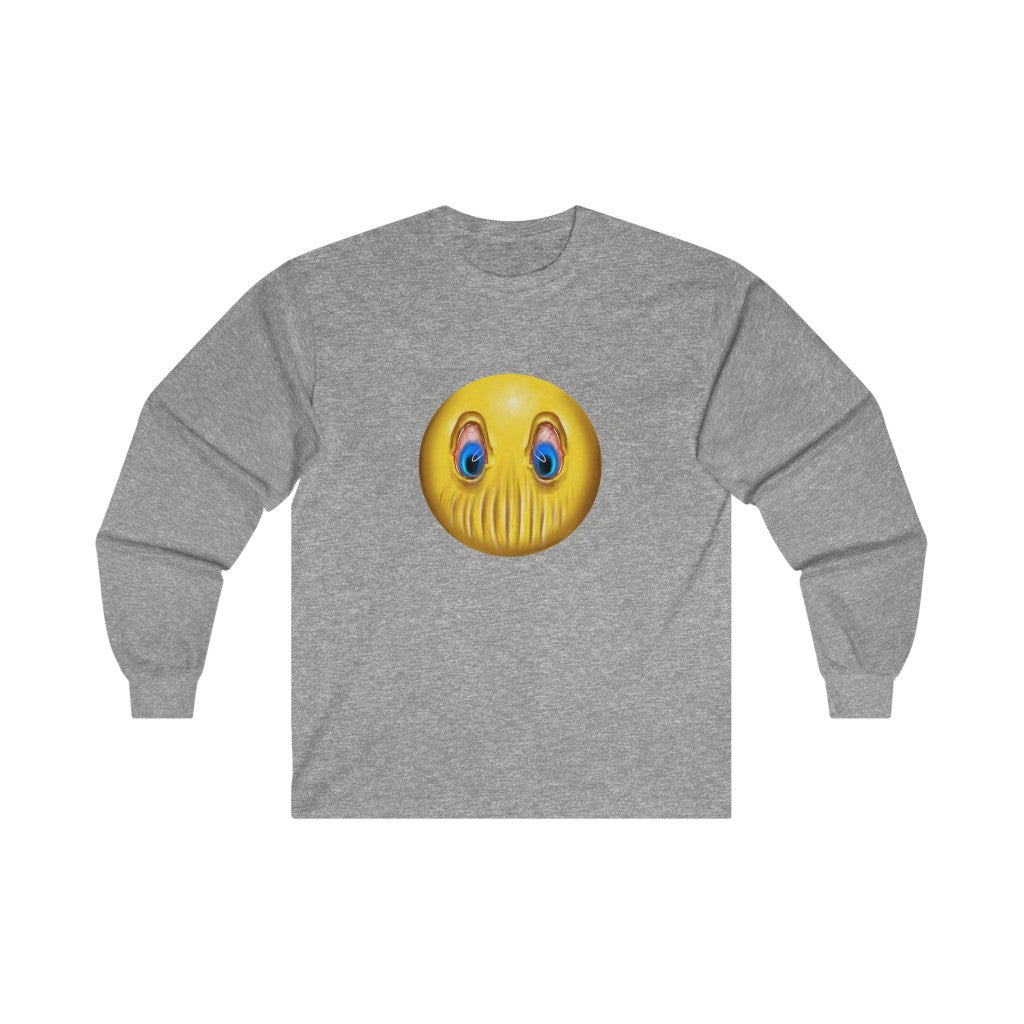 😶 No Mouth Emoji Ultra Cotton Long Sleeve Tee