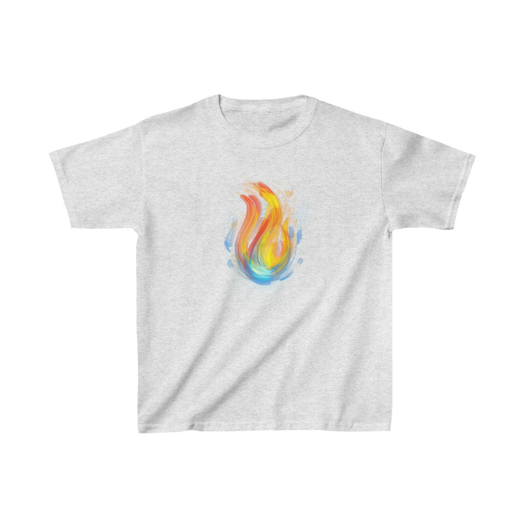 š„Fire Emoji Kids Heavy Cotton⢠Tee