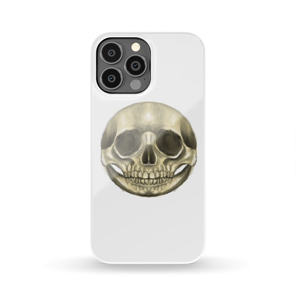 Emoji Skull Phone Case White