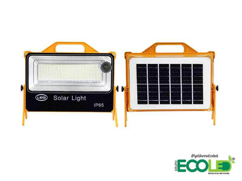 sutil transferir por ejemplo Reflector solar portátil luz camping y flash Rojo - Azul De 100W Y 200 –  Ecoled Colombia