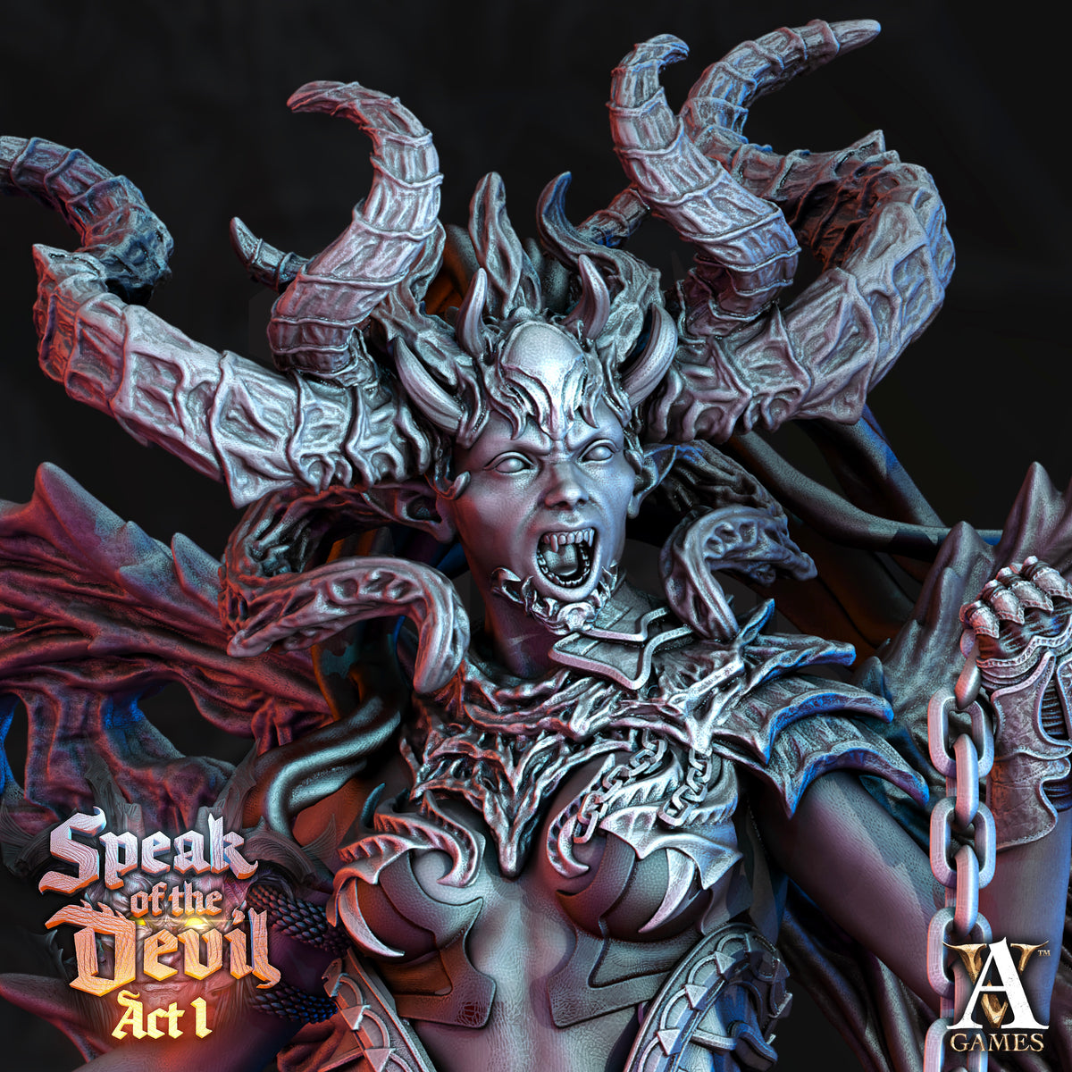 The Fierna, Resin printed in extreme detail for tabletop gaming such as D&a...