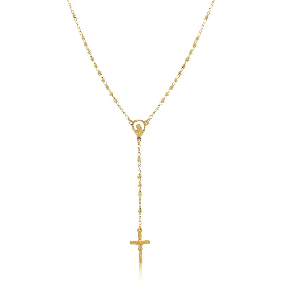 96003 18K Gold Layered Rosary 45cm/18in