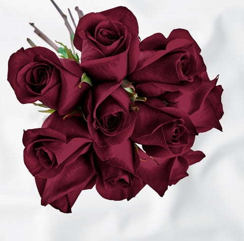 adore burgundy rose bundle