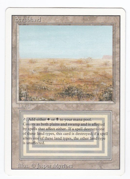 【54%OFF!】 MTG Scrubland 英語 econet.bi