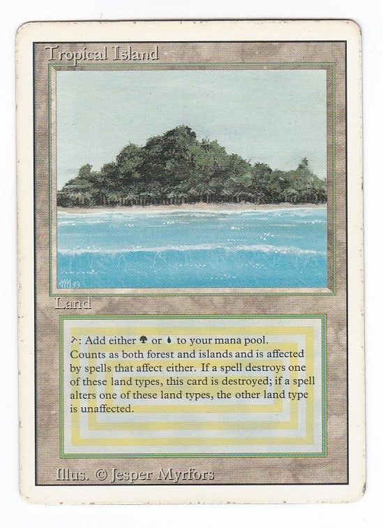 RV Tropical Island (英語) リバイズド デュアルランド MTG 管理番号：167