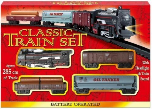 Train Set With Tracks Battery Operated 