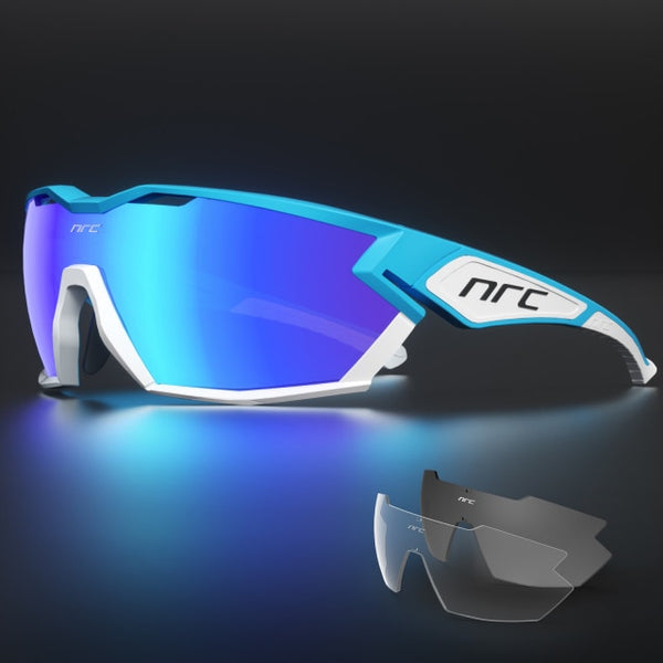NRC Cycling Glasses Sunglasses MTB Men Women Mountain Bike Bicycle Beach Fishing 3 lens