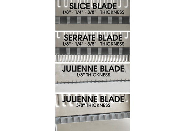 Verzorgen Posters rammelaar Winco MDL-4P Mandoline Slicer Set with Built-In Blades – Vancouver  Restaurant Supply