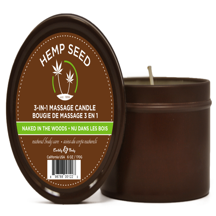 EB-HSC022 Naked in the Woods Suntouched Candle With Hemp 