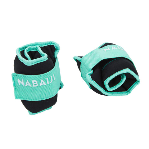 Aquafit Weighted Wristbands Light Green. 2*0.5KG