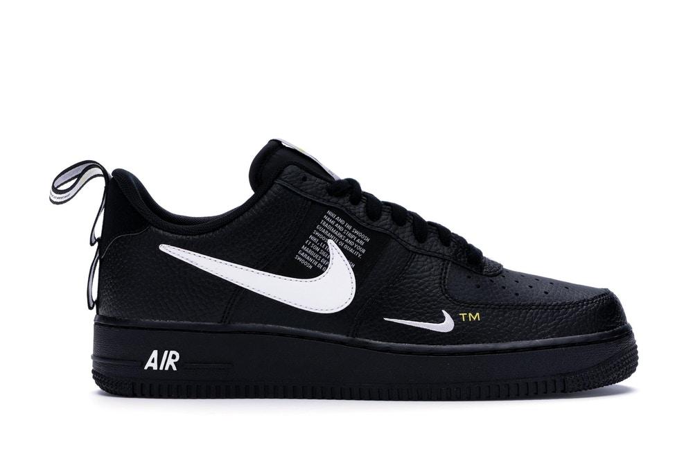nike air force 1 white and black utility