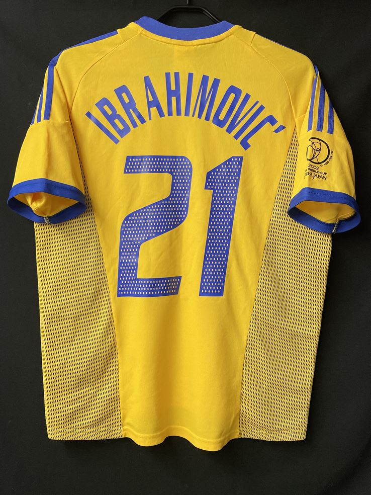 Ibrahimovic #21 Sweden World Cup 2002 Home Football Nameset for shirt 