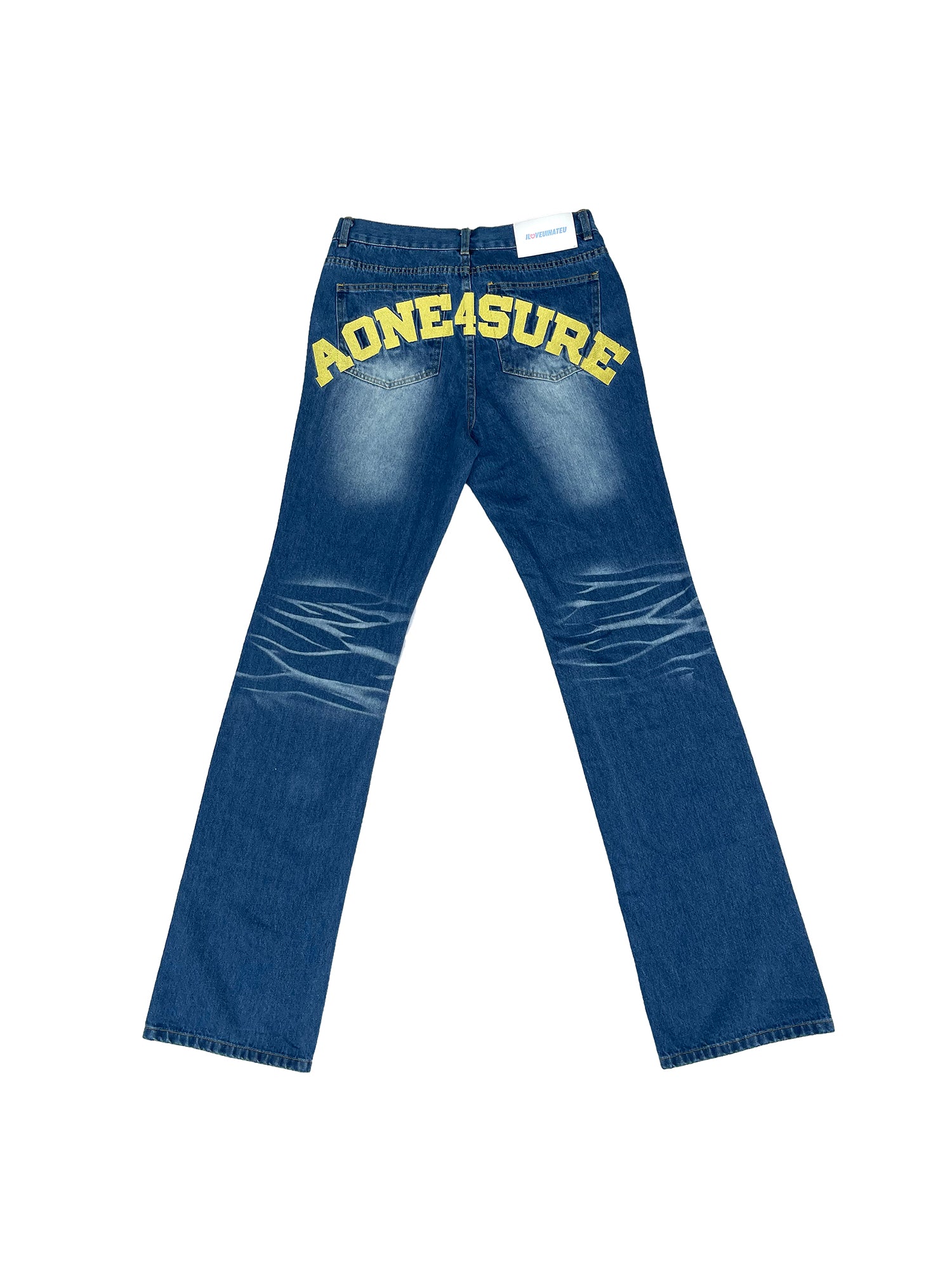 ブルー×レッド AONE4SURE Rockstar Jeans ジーンズ | irai.co.id