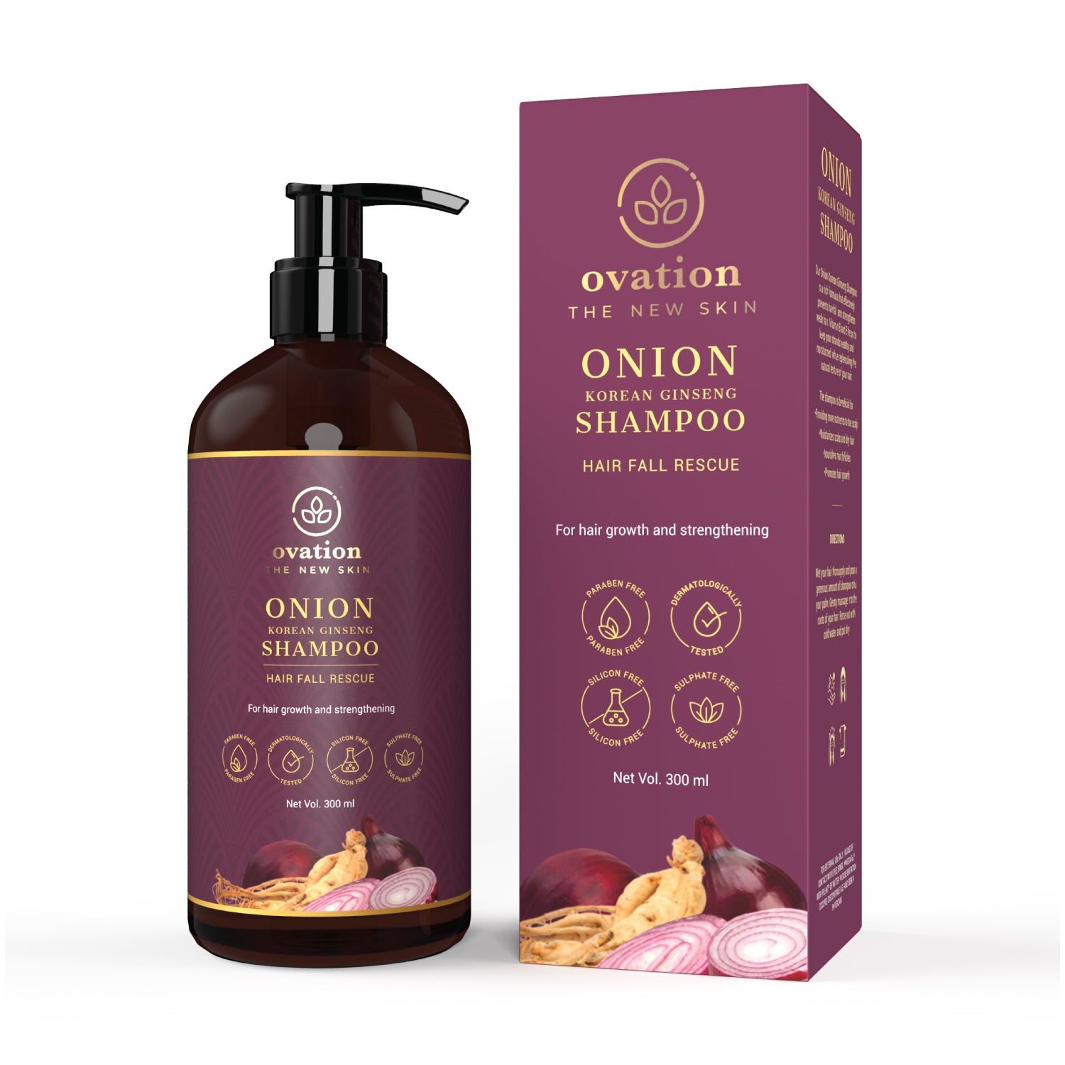Onion Korean Ginseng Shampoo – Ovation