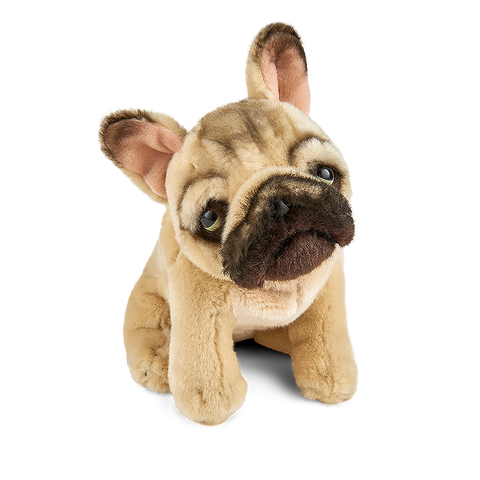 43cm Sitting Yellow BRITISH BULL DOG Lifelike Stuffed Animal Dog Plush toy _UK 