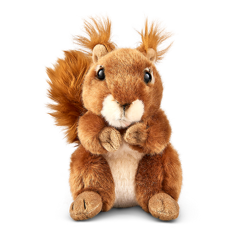 NEW LIVING NATURE SQUIRREL AN48 PLUSH SOFT RED CUDDLY REALISTIC WILDLIFE TOY 