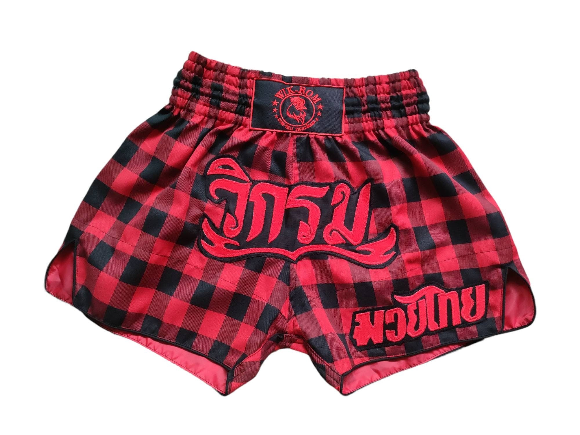 Limited Muay thai boxing shorts scotish style Wik-Rom merk 5% van de prijs is voor het goede doel & solidariteit uit Thailand Kleding Gender-neutrale kleding volwassenen Shorts 