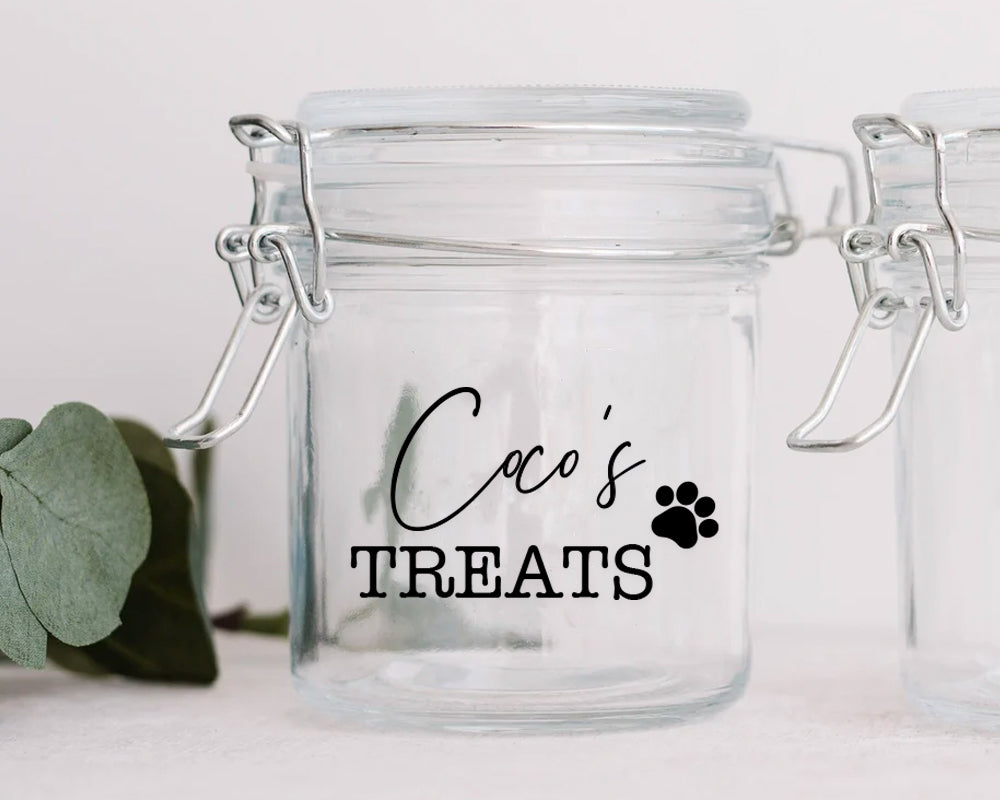 dog treat jar glass