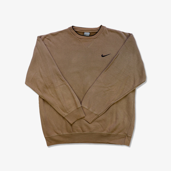 brown nike swoosh