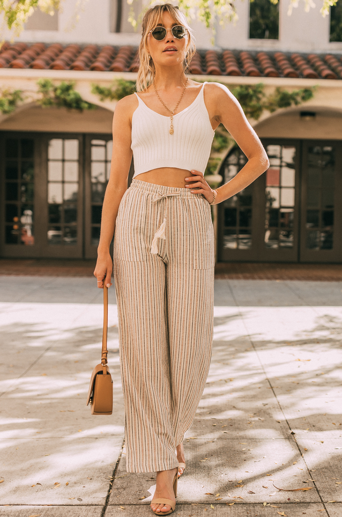 40 Amazing White Wide Leg Pants Outfit Ideas To Try This Summer