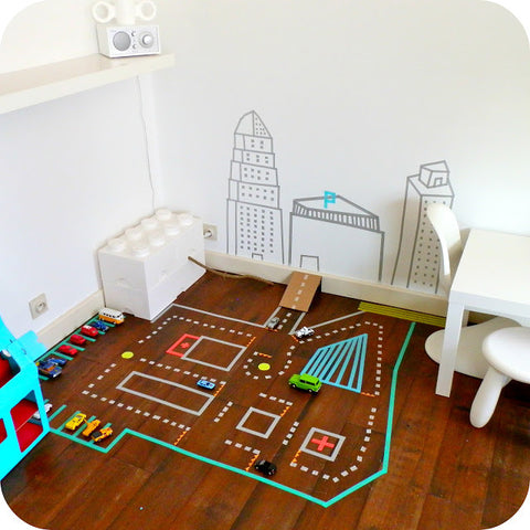washi tape car track