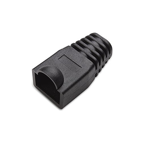 Cable Matters 100-Pack 8mm Strain Relief Boots for Large Diameter Cable in Black