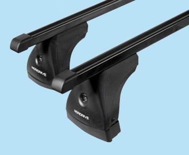 Nordrive Quadra black steel square Roof Bars for BMW 3 Series (E90) 2005-2011