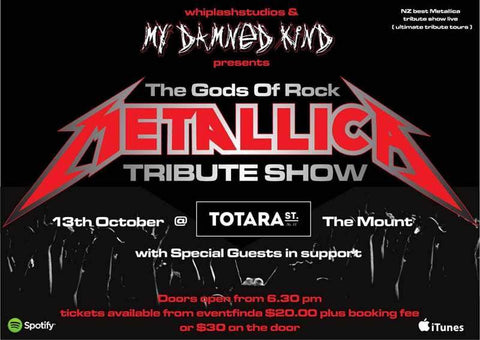 Metallica Tribute Show New Zealand Poster