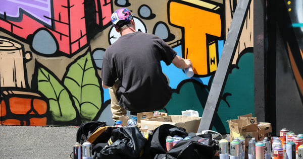 Graffiti Artist Painting