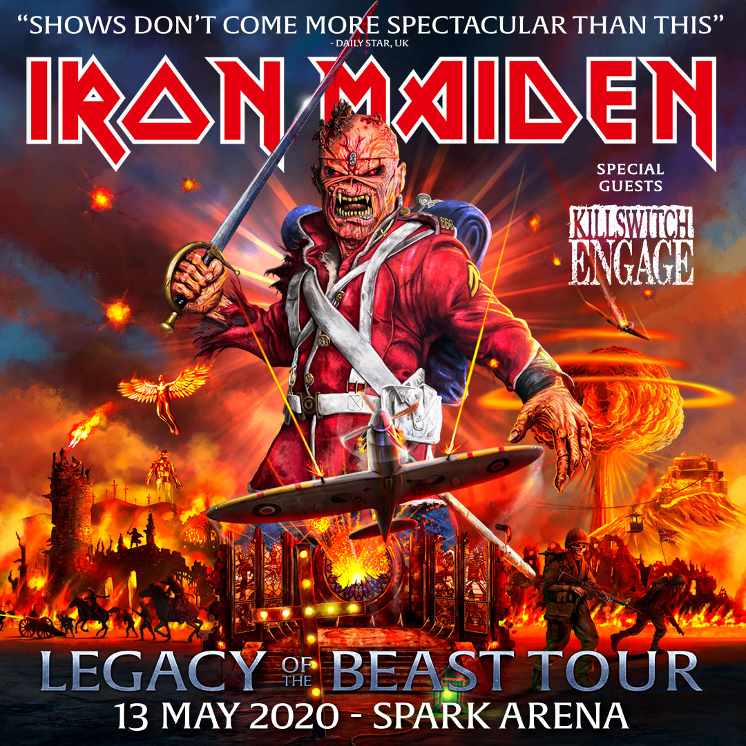 Iron Maiden Tour NZ Spark Arena 2020