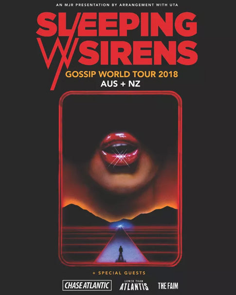 Sleeping With Sirens NZ Tour Poster 2018