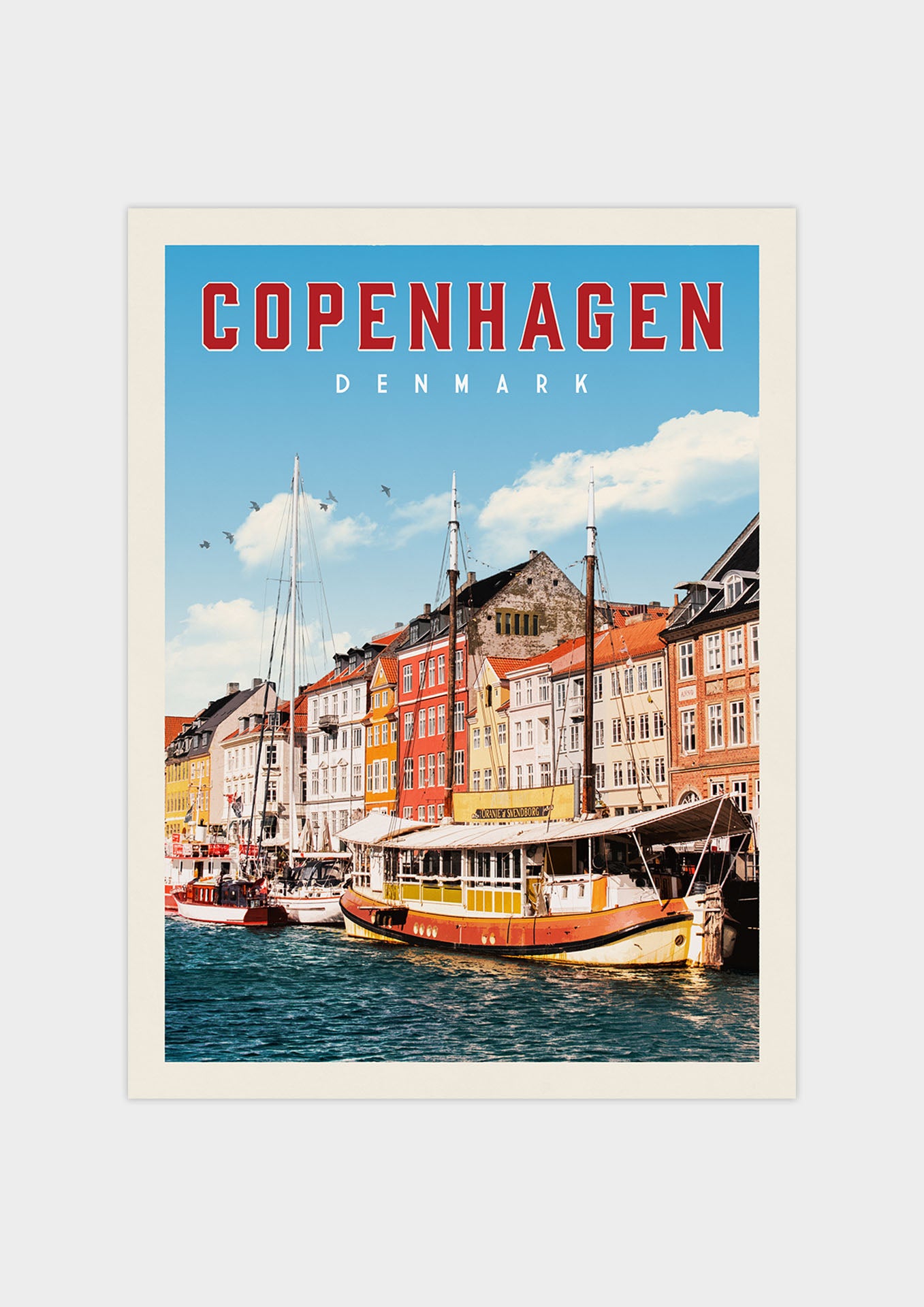 Vervelen stel voor Guinness Copenhagen, Denmark - Vintage Travel Print – Vintaprints