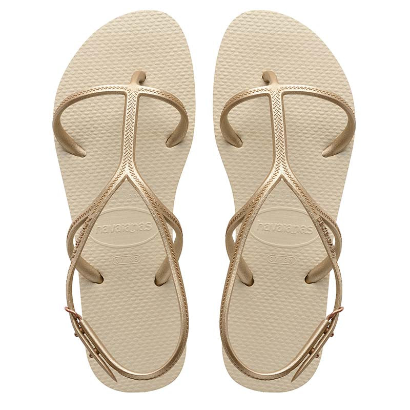 Havaianas Allure flip-flop papucs, bézs/arany - MYBRANDS.HU