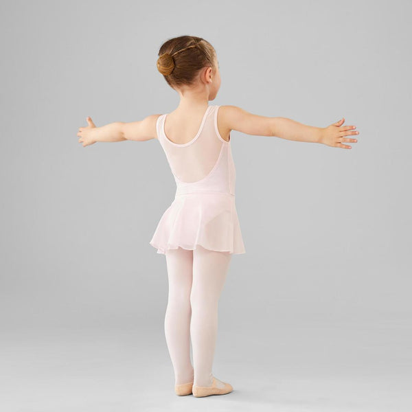 Girls Mixed Media Ballet Skirted Leotard Pink Decathlon Kuwait 0148