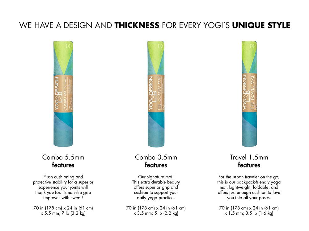 Combo Yoga Mat 1.5mm Breathe
