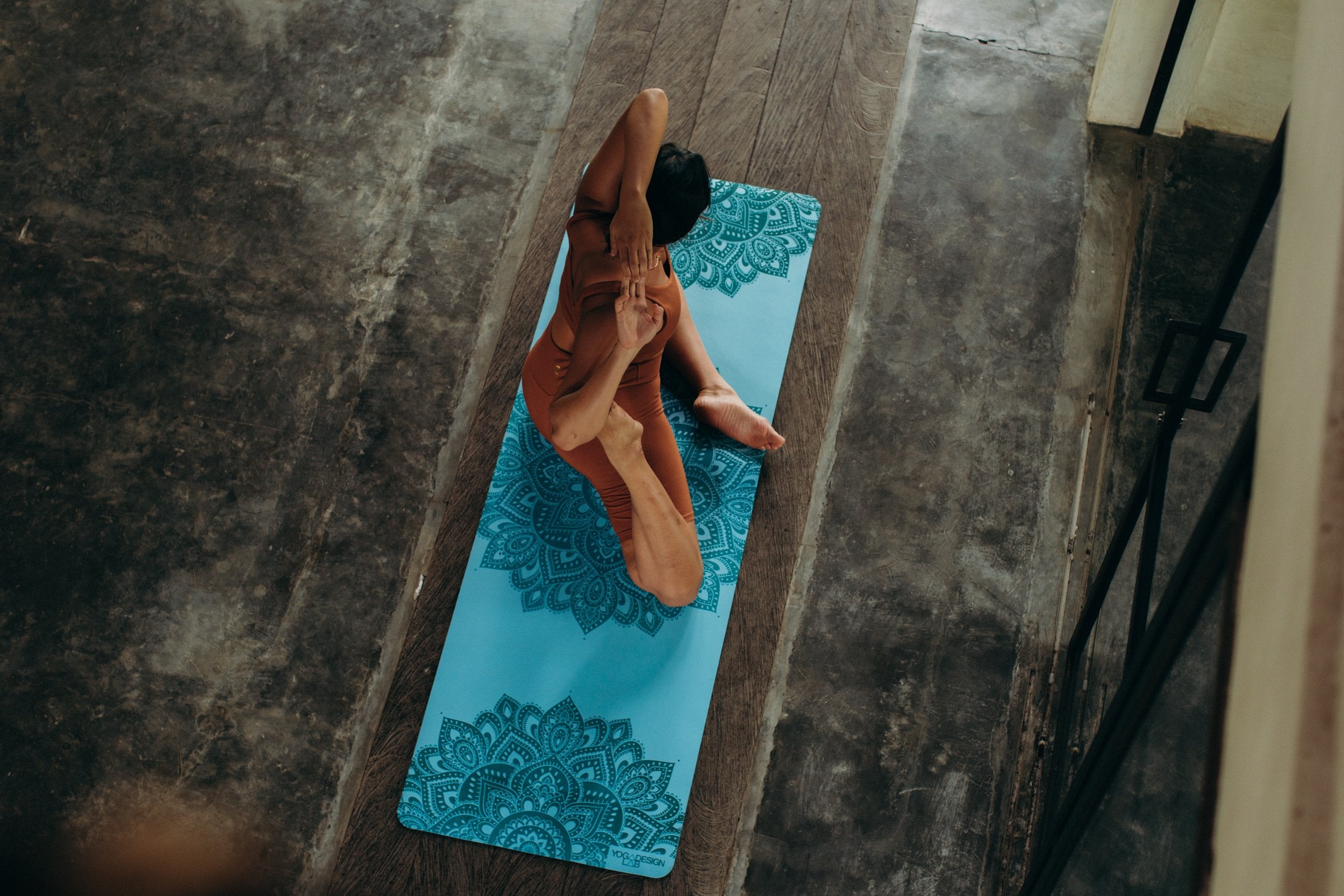 Infinity Yoga Mat 3mm Mandala Aqua