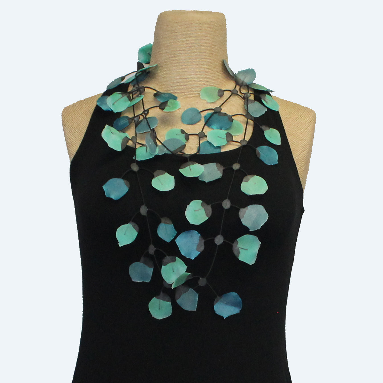 Annemieke Broenink, Necklace, Poppy, Aqua/Green