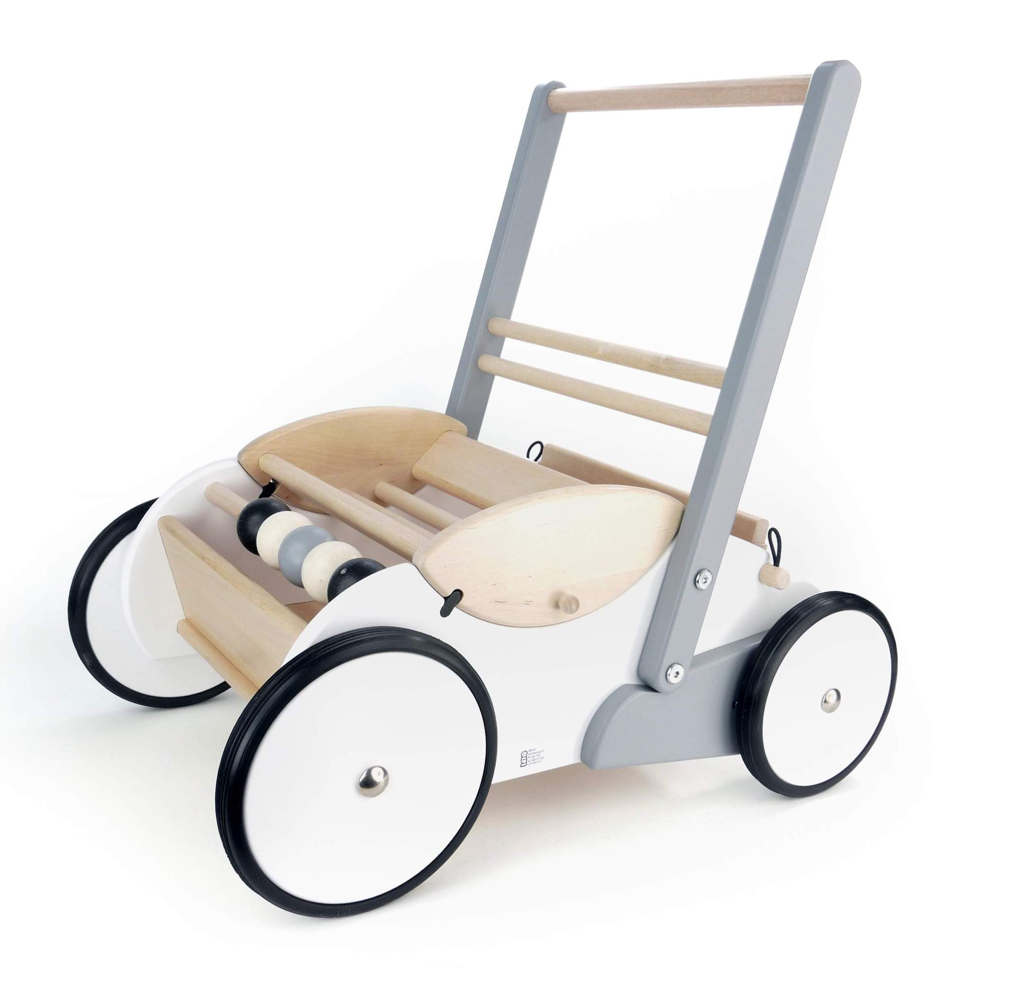 wooden baby walker