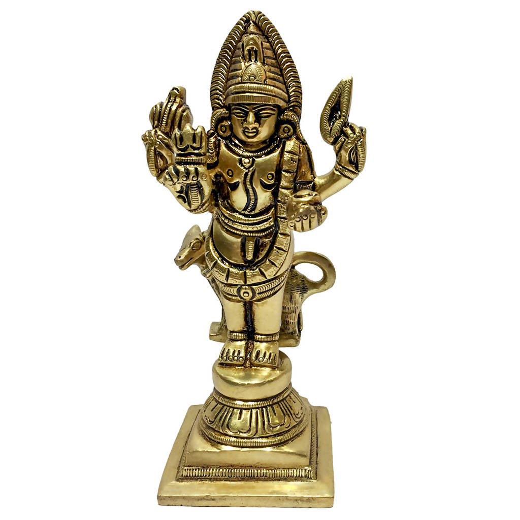 Buy Kala Bairavar Brass Statue of 6 inch- Indiaproduced.com ...