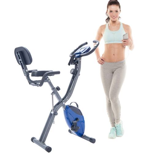 exercise bike with backrest