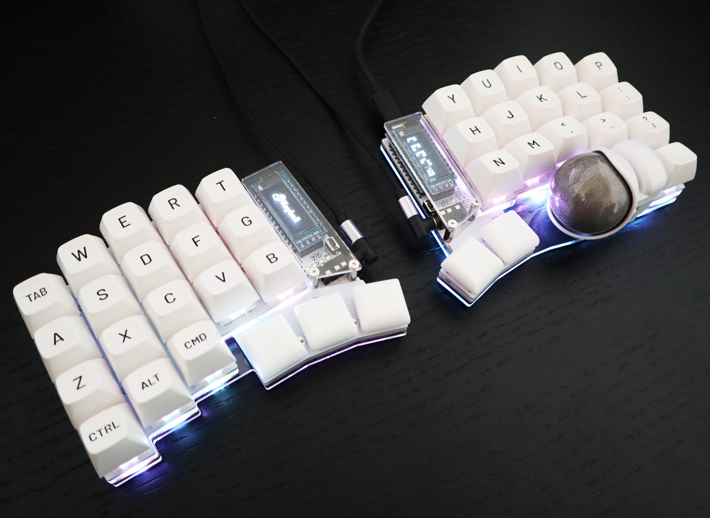 keyball39 LED 実装品 自作キーボード-