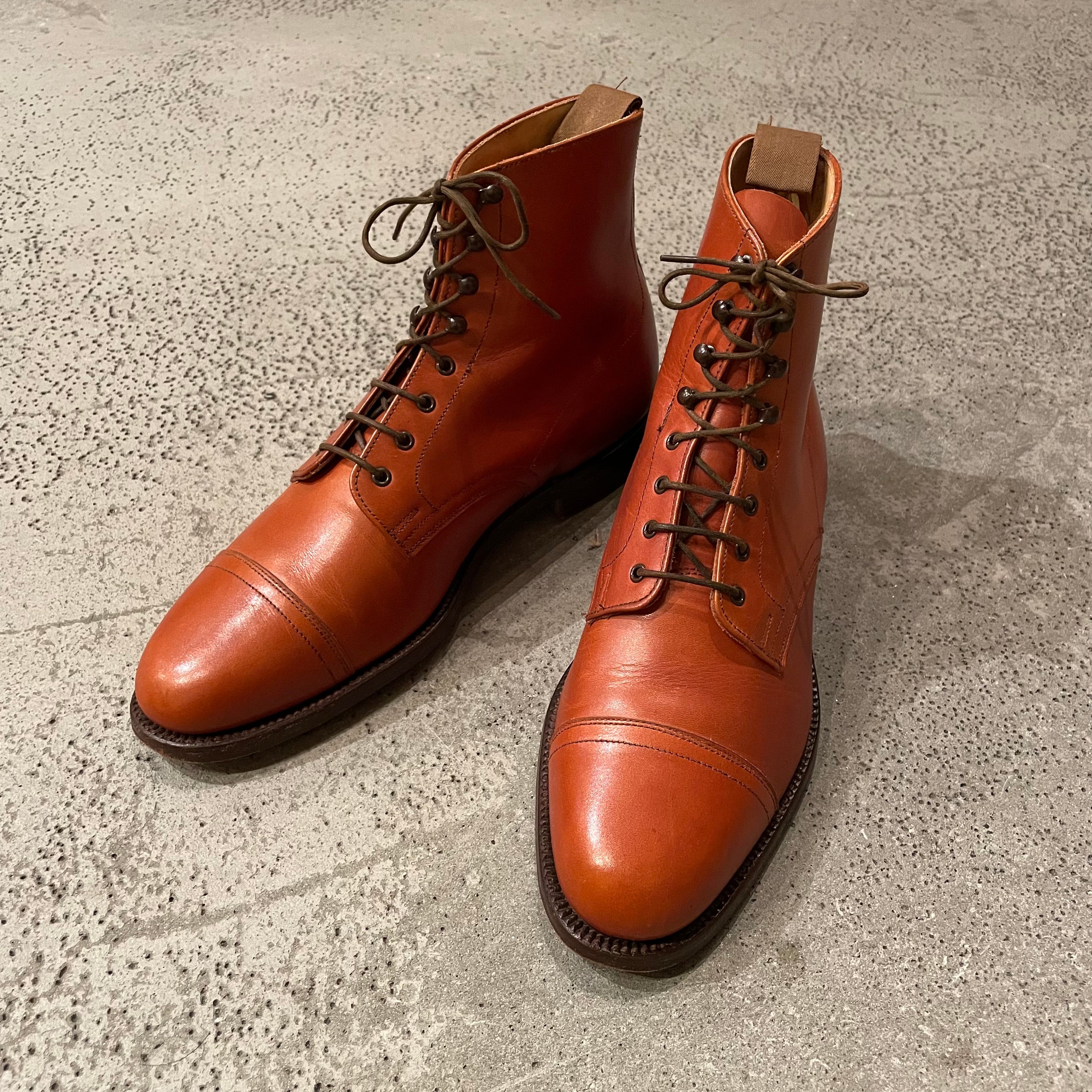 GRENSON VINTAGE 90s イングランド製 レースアップレザーブーツ-