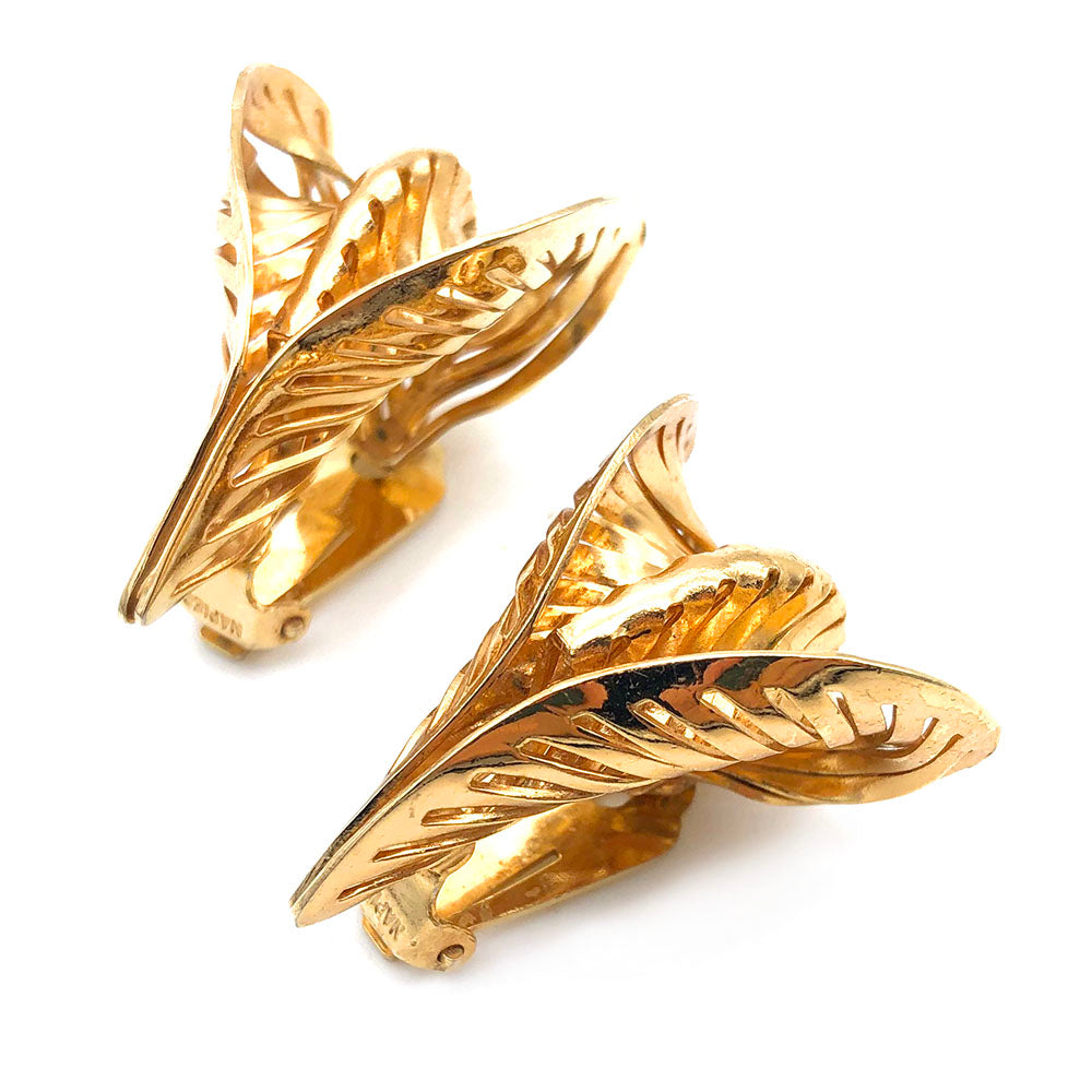 USA輸入】ヴィンテージ NAPIER リーフ イヤリング/Vintage NAPIER Leaf Clip On Earrings – Vintage  Collection Mall