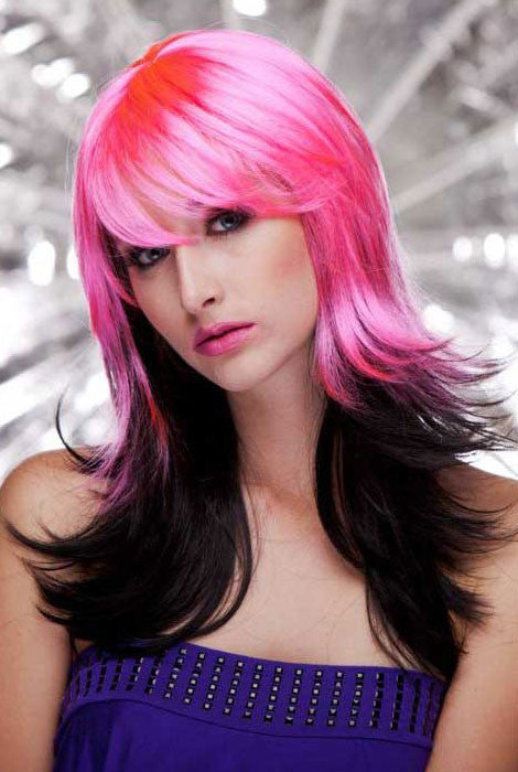 Roseo Black Wig with Bang