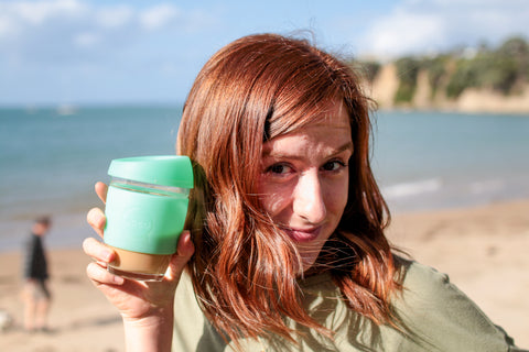 Ethically Kate with a JOCO cup from Be Vibrant